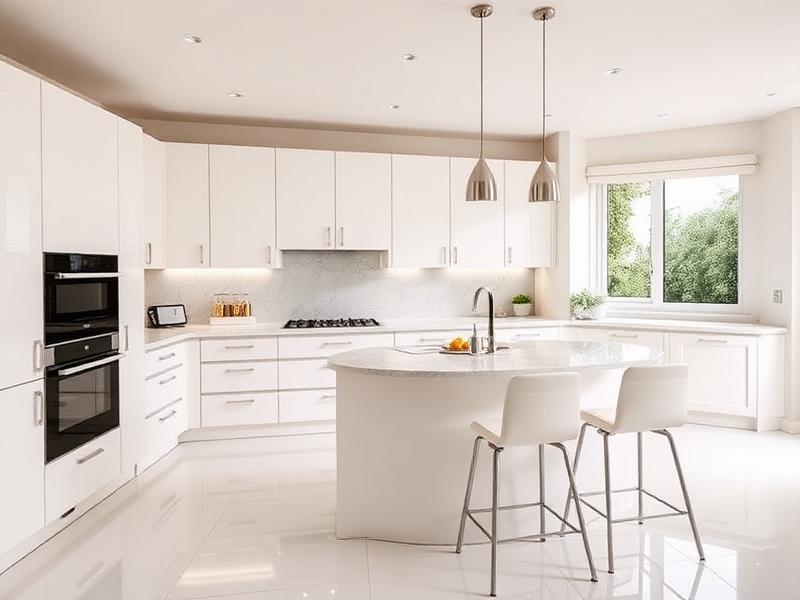 Modern handleless kitchen, Southsea